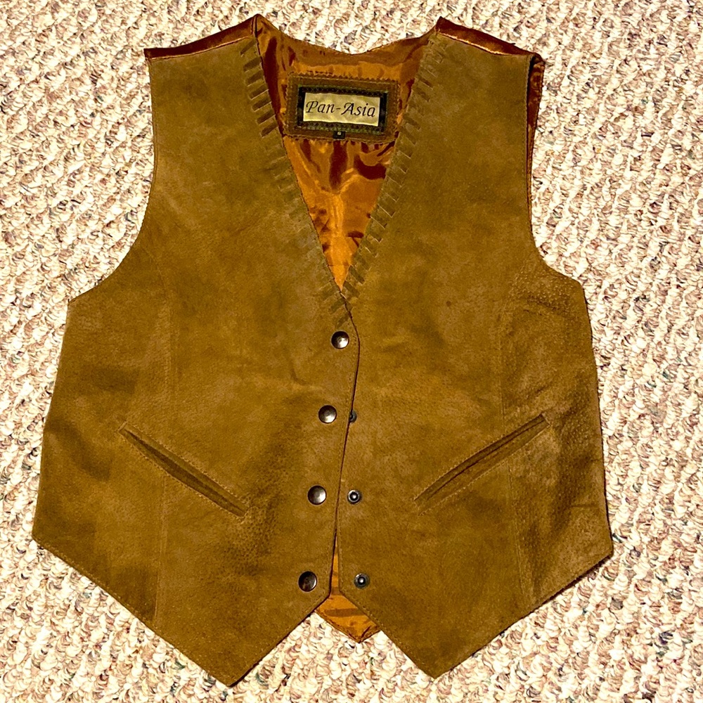 Pan-Asia Genuine Leather Vest
